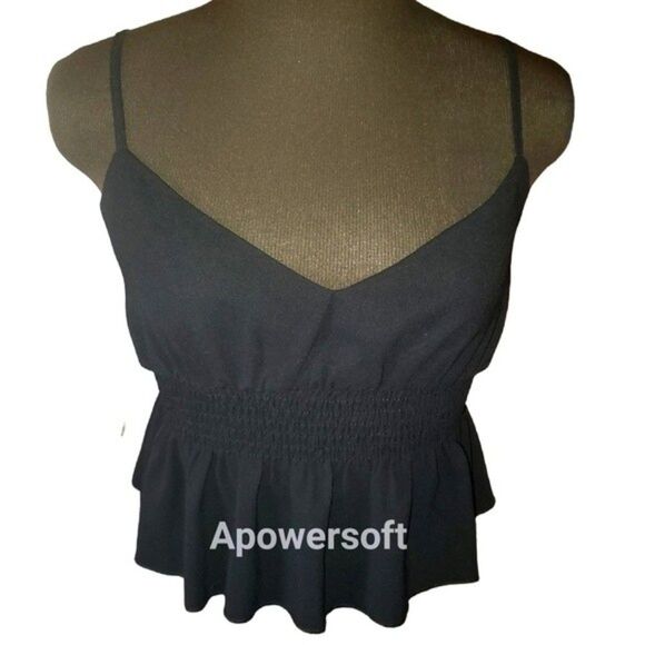 Ruffle Crop Cami (0330) - Picture 1 of 6